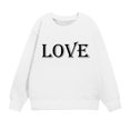 thumbnail image 4 of Milgrthf Chandail en Molleton Graphique Lettre de la Saint-Valentin pour Filles Mignon Manches Longues Col Rond Chandail Blanc 5 Ans, 4 of 7