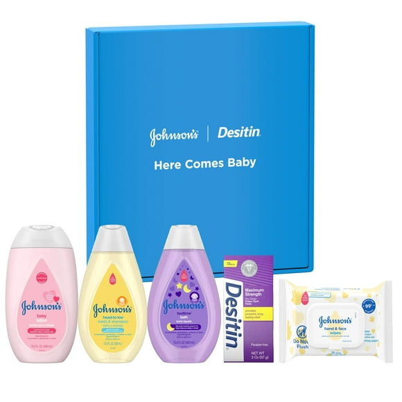Set de regalo Johnson's Baby Here Comes Baby con 5 artículos