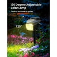 thumbnail image 6 of Solar Spot Lights Outdoor, 9 Lighting Modes RGB, Solar Lights Outdoor Waterproof IP65, 63 LED Landscape Spotlights for Holiday Decorations, 6 of 6