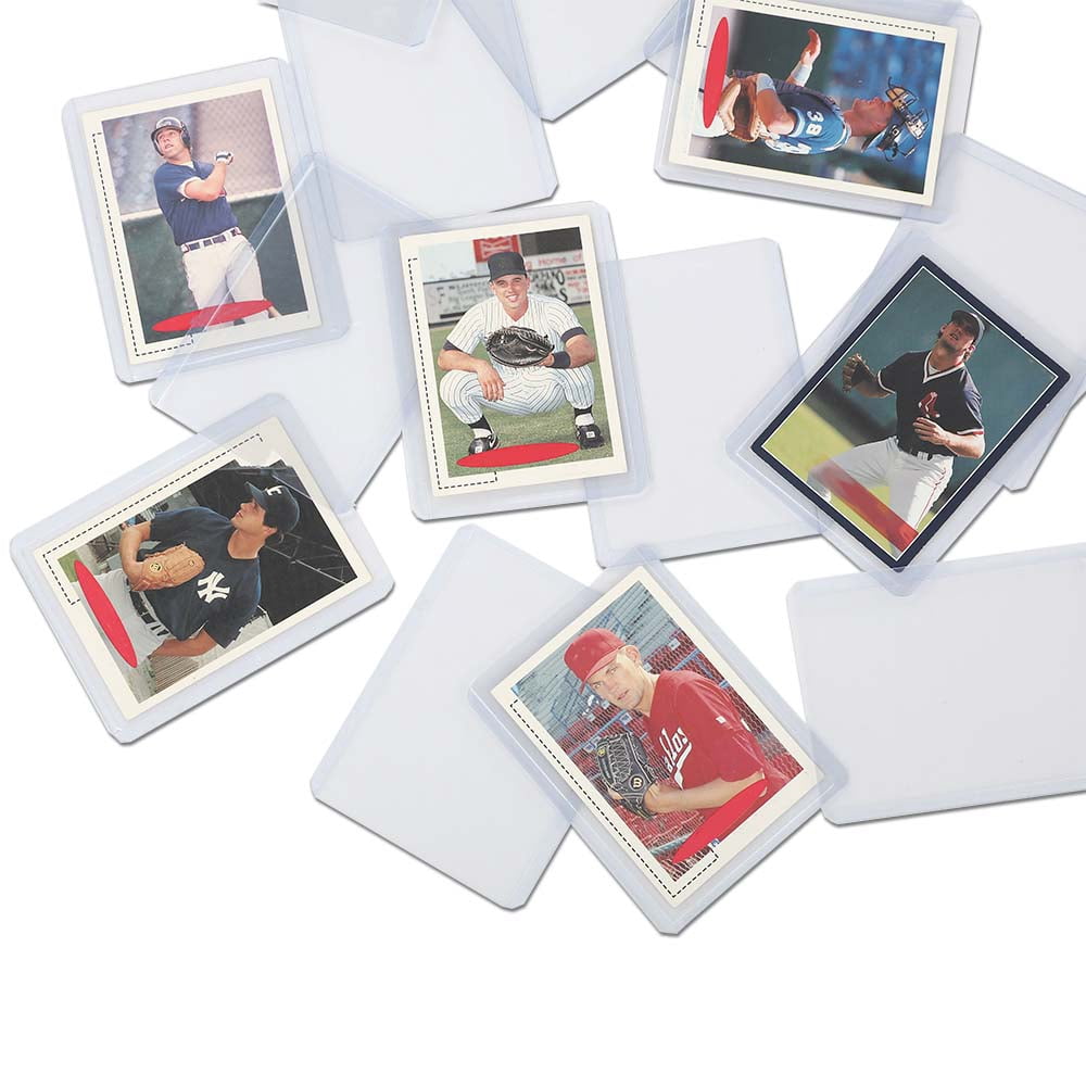 CROSSDESIGN Card Toploaders & Soft Sleeves 100Pcs Clear