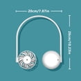 thumbnail image 4 of Ventilador personal Ventilador de enfriamiento de cuello colgante recargable de 5 vatios Enfriador de aire portátil ajustable de 360 ​​°, blanco Inevent HA004905-03B, 4 of 6