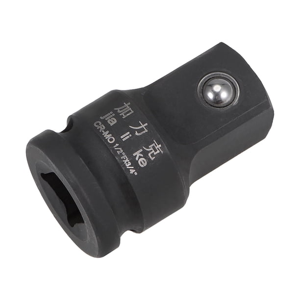 Adaptador de socket de impacto Uxcell 1/2" Drive (F) x 3/4" (M) para llaves de trinquete, de hembra a macho, Cr-Mo
