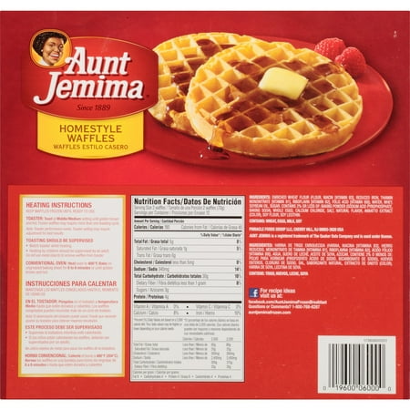aunt jemima frozen waffles nutrition facts aunt jemima frozen waffles nutrition facts