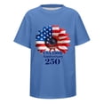 thumbnail image 3 of WhouRiu Toddler Boys T Shirt 4th of July USA Flag Print Short Sleeve Tee Summer Breathable Athletic Tshirt Blue, 3 of 3