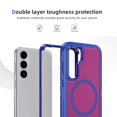 thumbnail image 2 of Decase Magnetic case for Samsung Galaxy S23 FE Case,Built-in Kickstand,Compatible with Mag-Safe, Dual-Layer Protection Military Grade Protective Phone Case for Samsung Galaxy S23 FE,Blue+Rose, 2 of 6