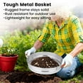 thumbnail image 7 of 3mm Mesh Soil Sieve - 18.5" Professional Gardening Sifter Screen for Fine Compost, Potting Mix, Seed Starting & Worm Castings | Stainless Steel Soil Riddle, 7 of 7