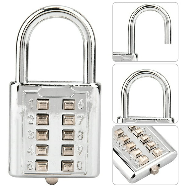 Push button combination padlock discount