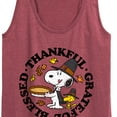 thumbnail image 3 of Peanuts - Thankful Grateful Blessed - Women's Racerback Tank Top, 3 of 6