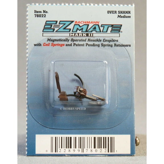 Bachmann HO Scale Over Shank Coupler Medium Train BAC78022 (1X Pack)