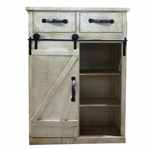 Veryke Rustic Country Style Wooden, Country Style Cabinets Sideboards