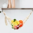 thumbnail image 4 of Kitchen Hanging Fruit Vegetable Hammock Hand Woven Storage Basket Decorative Hanging Net, 4 of 9