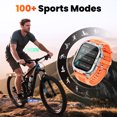 thumbnail image 7 of Smartwatch for Men with Fitness Tracker, 2.01-inch Answer/Make Calls/100+ Sport Modes, IP68 Waterproof, men's Military Smartwatch compatible with Android IPhone Devices (Orange), 7 of 7