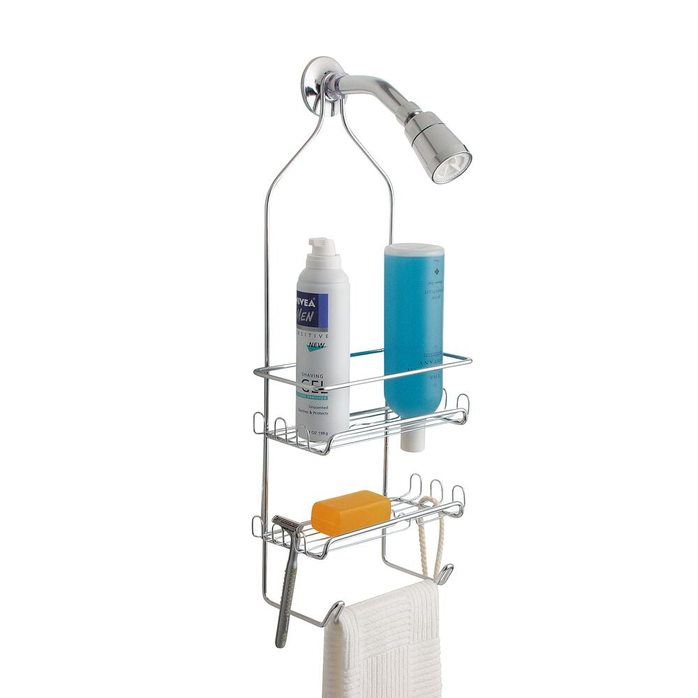 Idesign Milo Metal Wire Hanging Shower Caddy Baskets And Towel Bar Chrome :  Target