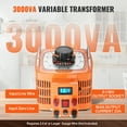 thumbnail image 2 of KFFKFF 3000VA Variable Voltage Transformer 23A 0-130V Voltage Regulator LCD, 2 of 9