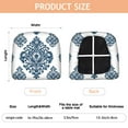 thumbnail image 3 of Blue and White Pioneer Flower Seat Covers for Dining Room Chairs Set Of 4,Stretch Printed Washable Chair Seat Cover with Elastic Ties and Button,Removable Waterproof Couch Cushion Covers, 3 of 6