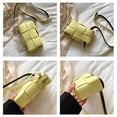 thumbnail image 2 of Bolso PU tejido pequeño hombro cintura bolso mujer Crossbody Mini teléfono monedero (amarillo), 2 of 9