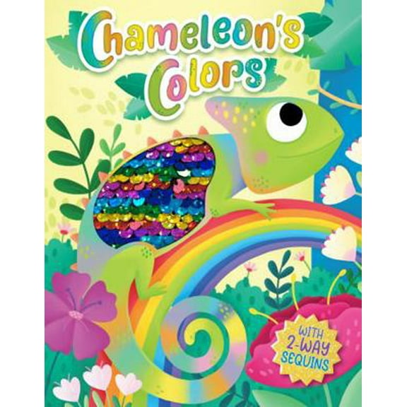 Pre-Owned Chameleon's Colors - Children's Touch and Feel Storybook with 2-Way Sequins - Sensory Board Book (Unknown) 1955044686 9781955044684