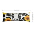 thumbnail image 6 of Boho Sunflower Body Pillow Cover – Soft & Breathable, Hidden Zipper, 20"x54", Vintage Floral Print with Butterflies & Bees – Gift for Side Sleepers, Pregnancy, Farmhouse Decor, 6 of 6