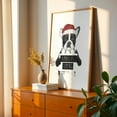 thumbnail image 3 of Xmas Is Coming - Illustration Dog Christmas Humor Black and White Winter Typography Unframed Wall Art Print 40 x 60 inches, 3 of 60