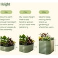 Vego Garden Raised Garden Bed Kits, 11" Tall 6 in 1 3.5ftx5ft Modular Metal Raised Planter Bed