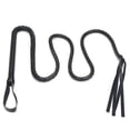 thumbnail image 1 of Látigo negro de piel sintética – 61' accesorios de disfraz tejidos látigos – 1 pieza de cuero de vaca para caballo, 1 of 4
