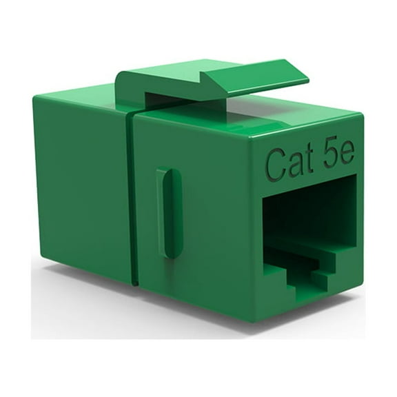 ACCL Cat.5E Inline Coupler w/Keystone Latch Green, 1 Pack