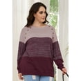 thumbnail image 4 of Daystry Women's Oversized Long Sleeve Casual Knit Pullover Sweater Pullover, 4 of 8
