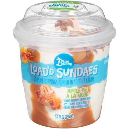 Blue Bunny Load'd Sundaes Apple Pie a la Mode Ice Cream ...