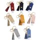 thumbnail image 3 of Portable Plastic Travel Bottle with Leather Hand Sanitizer Keychain Holder with Tassel Holster (Pink), 3 of 3