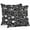 Black White, variant on Sage Green Eucalyptus Throw Pillow Covers 18x18 Inch Set of 2, Farmhouse Botanical Leaves Waterproof Outdoor Pillow Covers, Decorative Cushion Pillowcases for Couch, Sofa, Bed, Garden, Patio