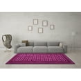 thumbnail image 3 of Ahgly Company Indoor Round Abstract Pink Contemporary Area Rugs, 4' Round, 3 of 4