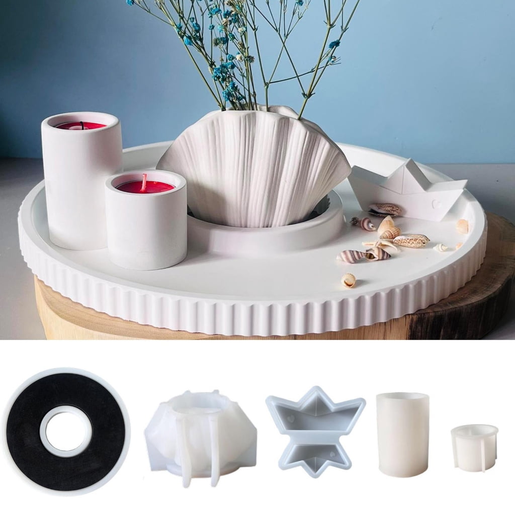 Textured Silicone Craft Molds for Epoxy Resin Concrete Plaster Art Creations