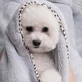 thumbnail image 5 of PET’S FAVORITE TOWEL (M), Premium High Quality Microfiber Pet Towel, Ultra-Absorbent, Quick Drying Towel, White, Made in Korea, 5 of 6