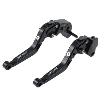 Blue CNC Shorty Brake Clutch Levers Kawasaki Ninja ZX 6R 10R Z750R