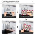 thumbnail image 5 of Yayeee Faucet Mat for Kitchen Sink 14.7" Diatomite Long Splash Guard Pad, Pink Flowers, 5 of 7