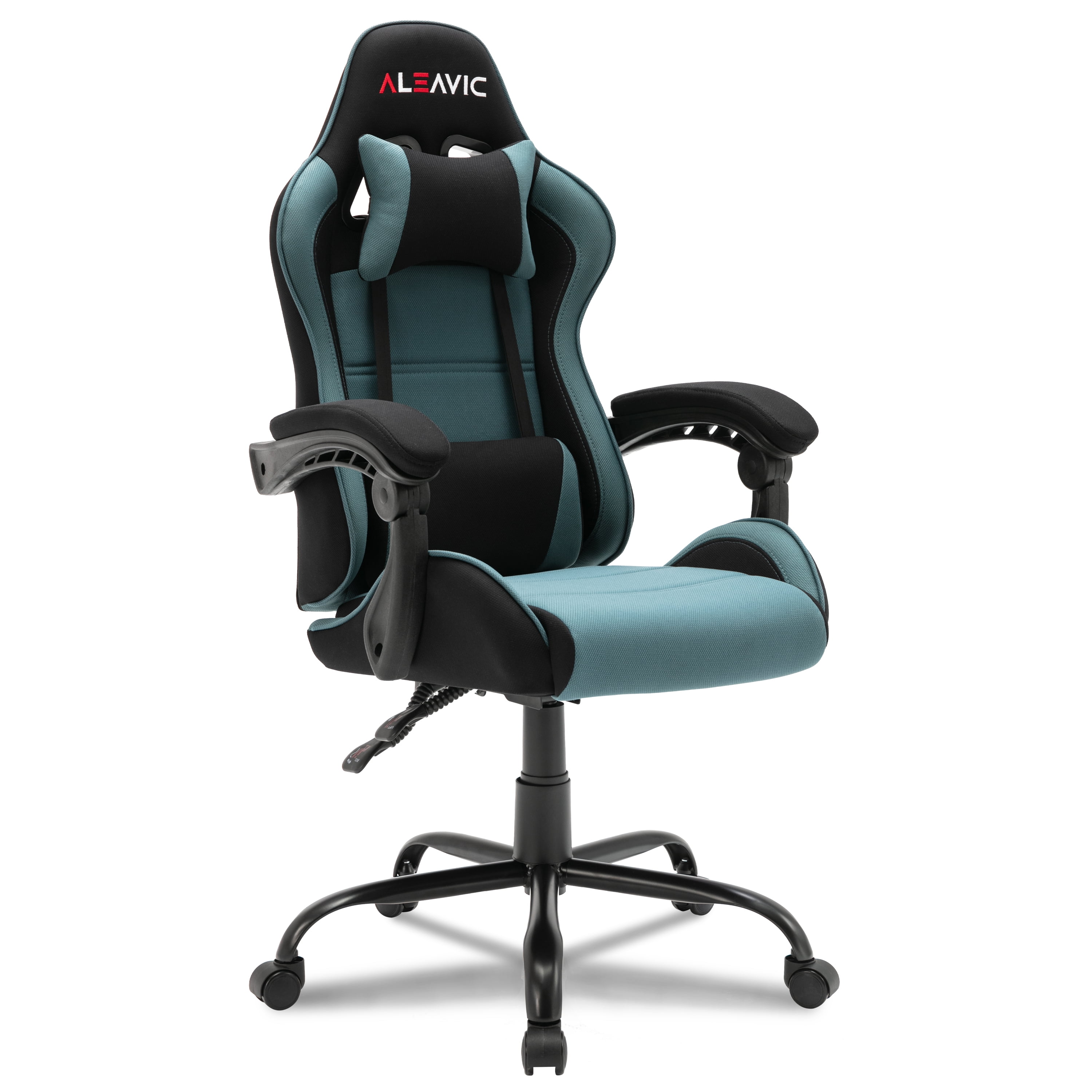 Grey Soontrans Gaming Chair Racing Computer Chair Ergonomic Gaming Chairs Adult with Footrest High Back with Lumbar Cushion 