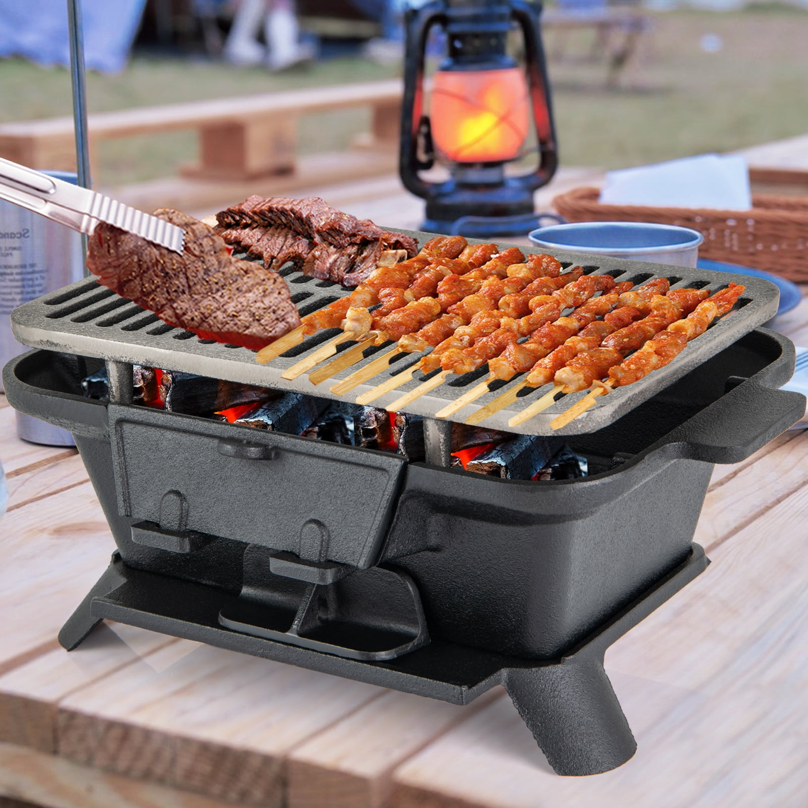 Heavy Duty Table Top Coal Bbq Portable Charcoal Grill, Table Top