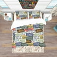 thumbnail image 3 of Designart 'Us California Licence Plates' Modern & Contemporary Duvet Cover Set, 3 of 4