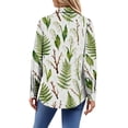 thumbnail image 4 of Dresfit Easter Shirts Women V Neck Long Sleeve Button Down Shirt 2026 Egg Bunny Graphic Print Tunic Top Baggy Loose Fit Strech Blouses Yellow M, 4 of 5