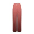 thumbnail image 5 of fatyb Women's Casual Pants Drawstring Wide Leg Pants Womens Elastic High Waist Lounge Pants with Pockets, 5 of 5