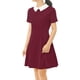 thumbnail image 3 of Dde San Patricio Casual PaMujer, Cuello Peter Pan, Mangas Cortas, Vestido De Punto Acampanado Por EnciDe RodilBorgoM, 3 of 5