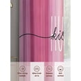 thumbnail image 6 of Happy Valentine's Day Sheer Curtains 108 Inch Length 2 Panels Set Window Treatments, Valentines Pink Gradient Striped Rod Pocket Semi Curtains for Living Room/Bedroom/Kitchen Décor, 104"W x 108"L, 6 of 7