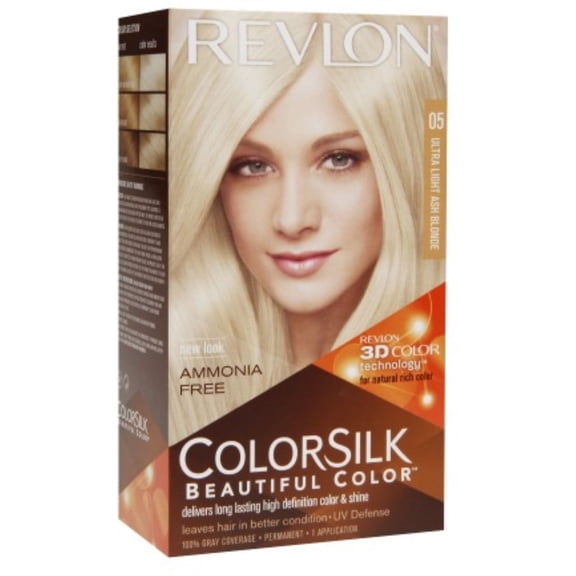 Revlon ColorSilk Beautiful Color, [05] Ultra Light Ash Blonde 1 ea (Pack of 4)
