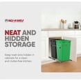 thumbnail image 6 of Rev-A-Shelf RV-15KD-1918C-S Double 27 Quart Sliding Pullout Waste Containers, Green/Black, 6 of 11