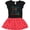 Black & Red with Polka Dots, variant on Inktastic My Aunt in San Diego Loves Me Girls Toddler Dress