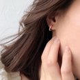 thumbnail image 3 of 6ps Women's Earrings 14K gold-plated Single row zircon circle Ear buckles, Romantic gifts for Her Wife Mother Christmas Valentine's Day,2,Oro,De moda sencillo,círculo,12mm, 3 of 7