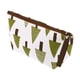 thumbnail image 1 of 1pc Bolsa Cosmética Pequeña Verde para Mujeres con Árboles para Viaje Vacaciones Baño Lienzo Blanco Verde, 1 of 3