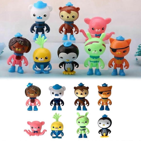 Kids Gifts 8pcs/set The Octonauts Figures Octo Crew Pack Playset Action Figure Doll Toy Decor