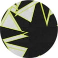 thumbnail image 1 of Ahgly Company Indoor Round Patterned Black Novelty Area Rugs, 7' Round, 1 of 6
