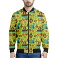 thumbnail image 3 of Chaqueta con cremallera para acampar con dibujos animados para hombres y niños, abrigo con estampado 3D, chaquetas casuales con cremallera para la calle, sudadera tipo bombardero para primavera y otoñ, 3 of 5